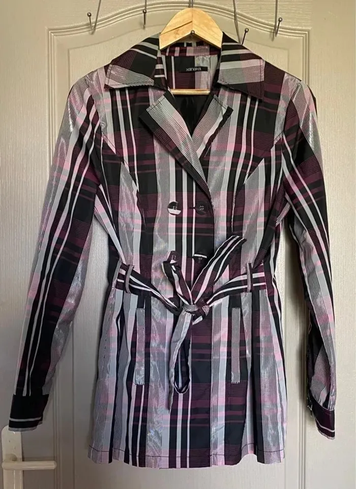 Trench à carreaux Taille 38 femme