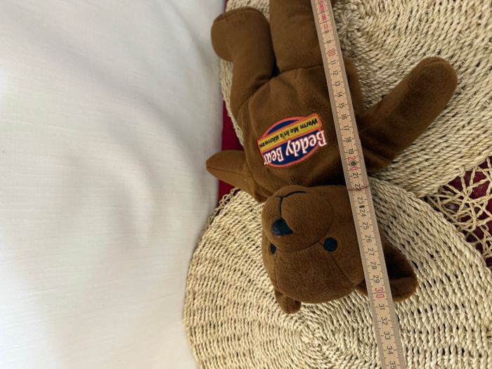 Doudou peluche micro ondable ours marron Beddy Bear - photo numéro 4