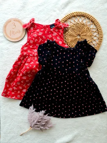 Lot 2 robes 3 mois - Kiabi
