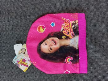ensemble bonnet et gants soy luna rose