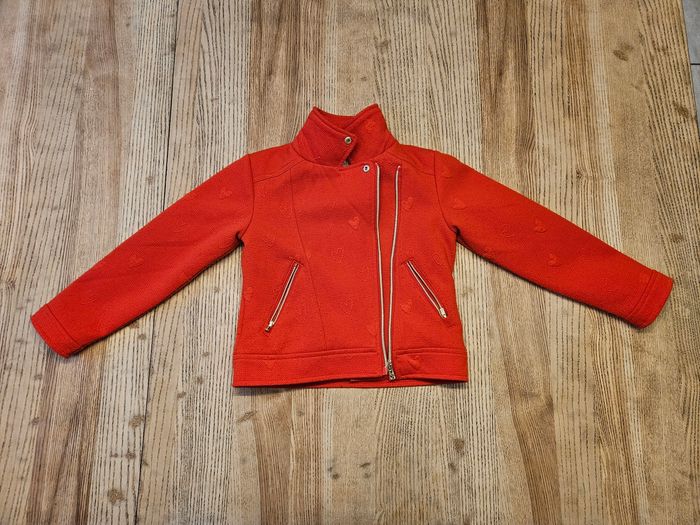 Veste style perfecto rouge 6 ans - photo numéro 2