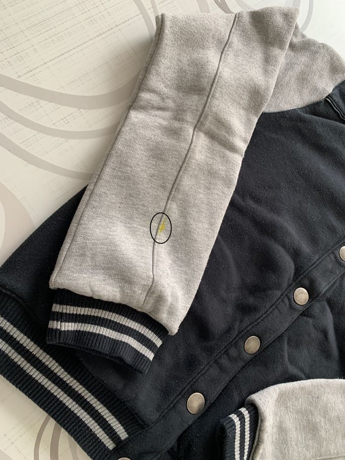 Blouson Teddy noir et gris - 42/44 - K woman - photo numéro 4