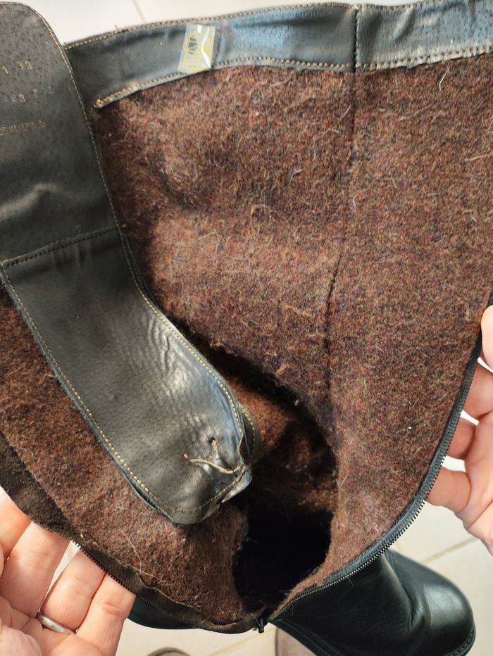 Bottes noires femme avec laçage et fermeture taille 39 - photo numéro 10