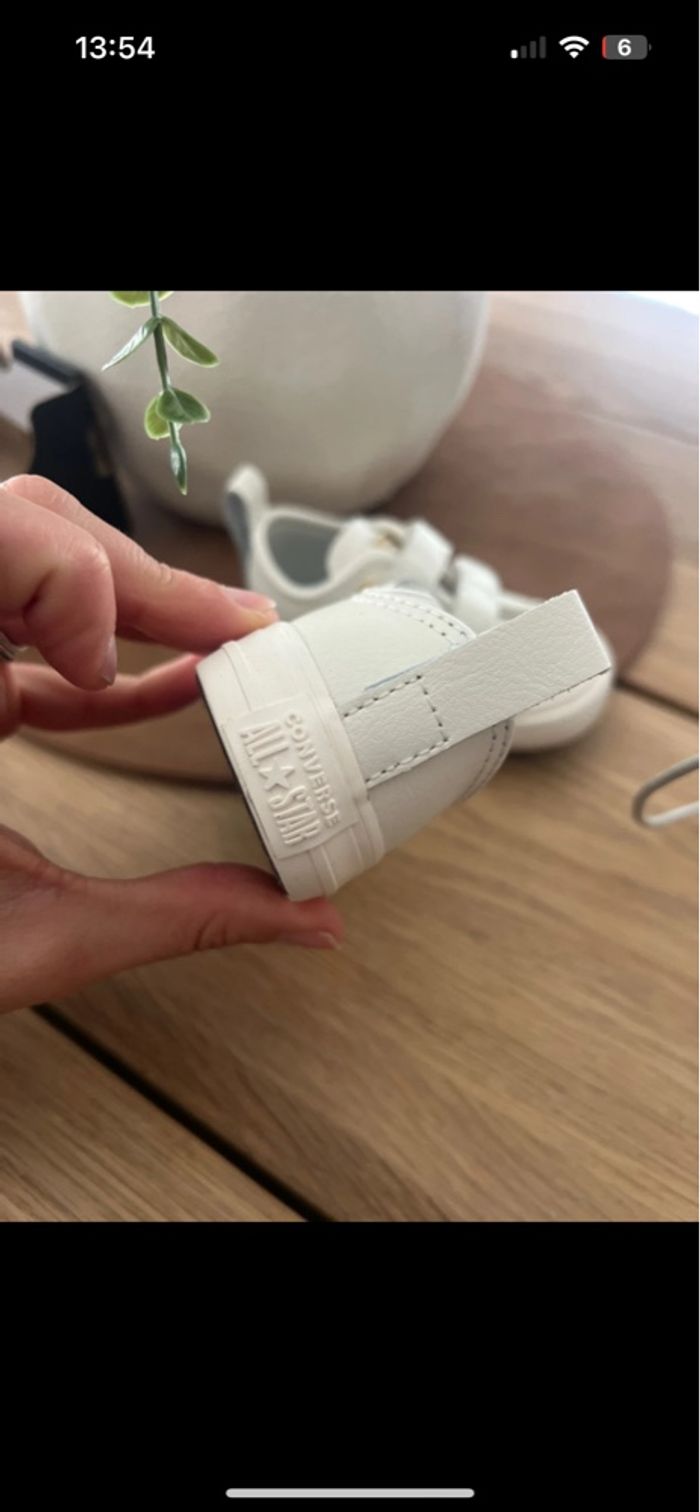 Converse beige taille 20 - photo numéro 2