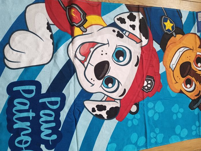 Drap de plage bleu Pat patrouille