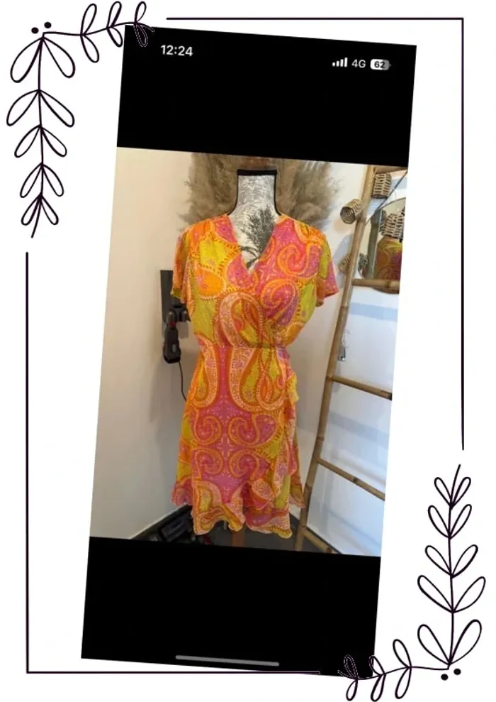 Robe d’été chic coloré fluide neuve