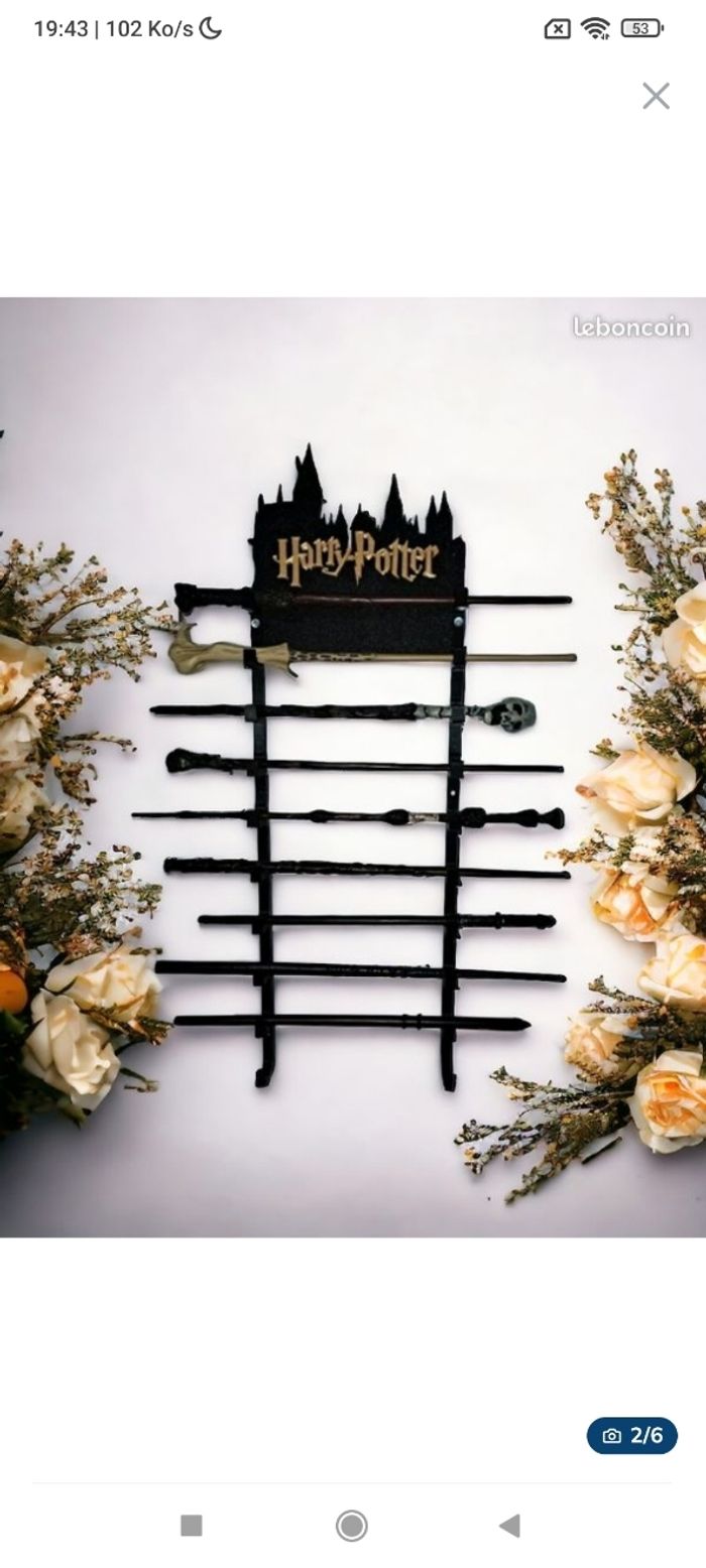 Support mural 10 baguettes Harry Potter - photo numéro 2