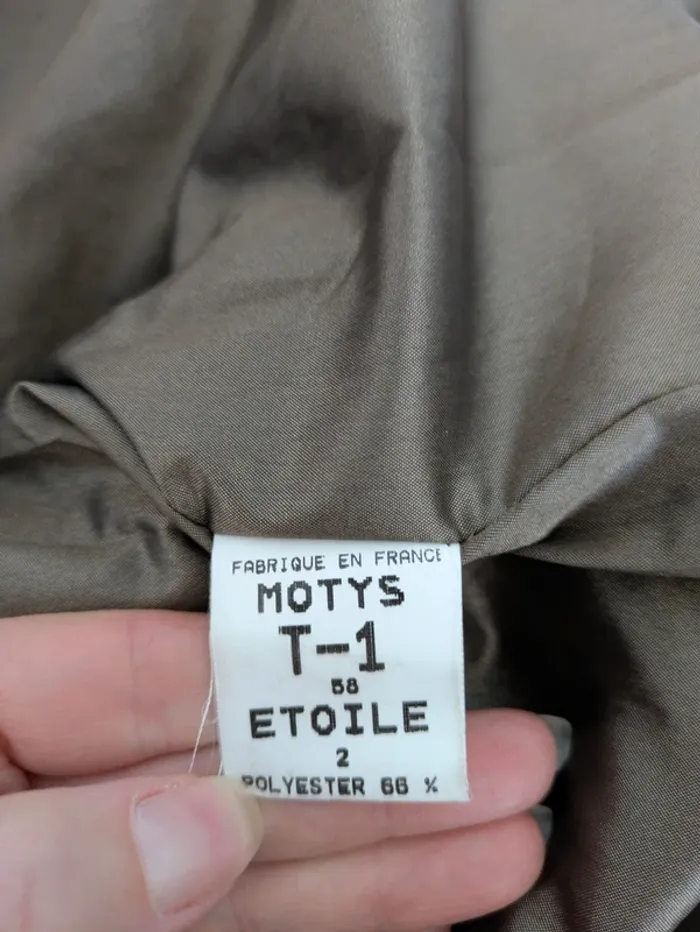 Doudoune dorée avec capuche - Motys - taille 38 - photo numéro 4