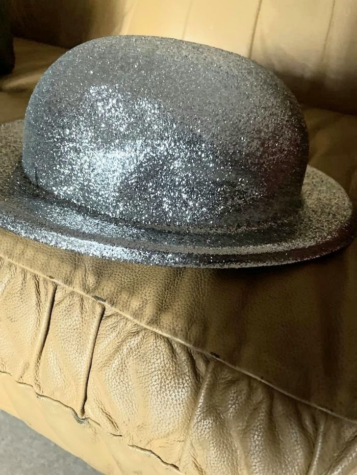 chapeau de fete ou déguisement femme / ado taille unique gris argenté - photo numéro 3