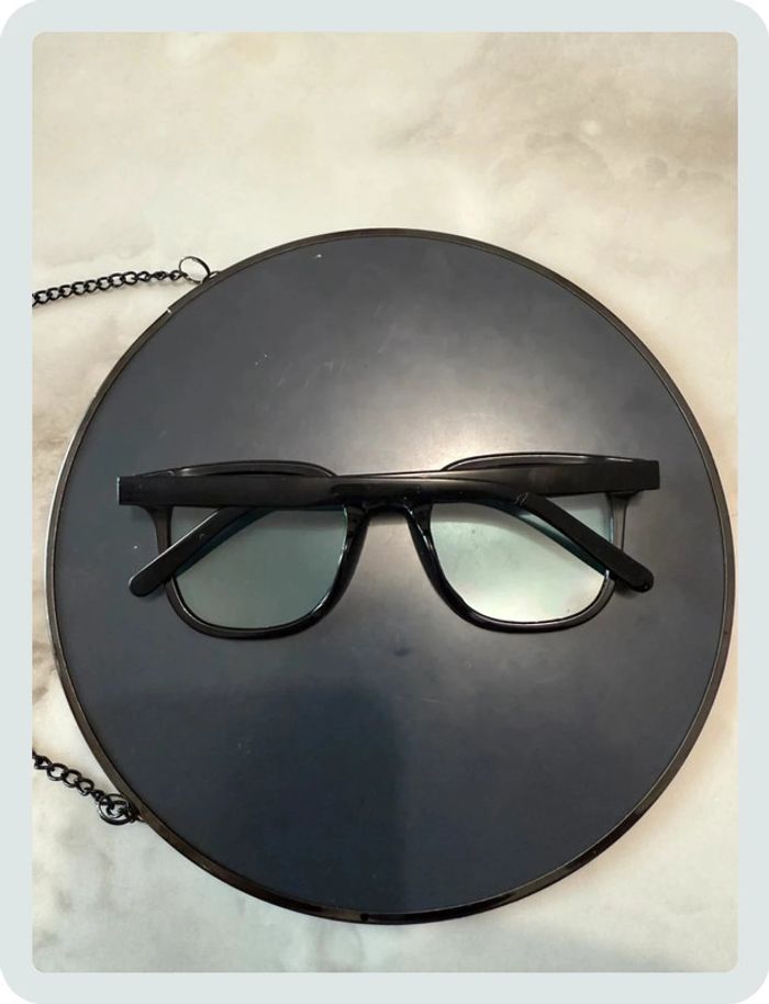 Lunette de soleil noir / bleu - photo numéro 2