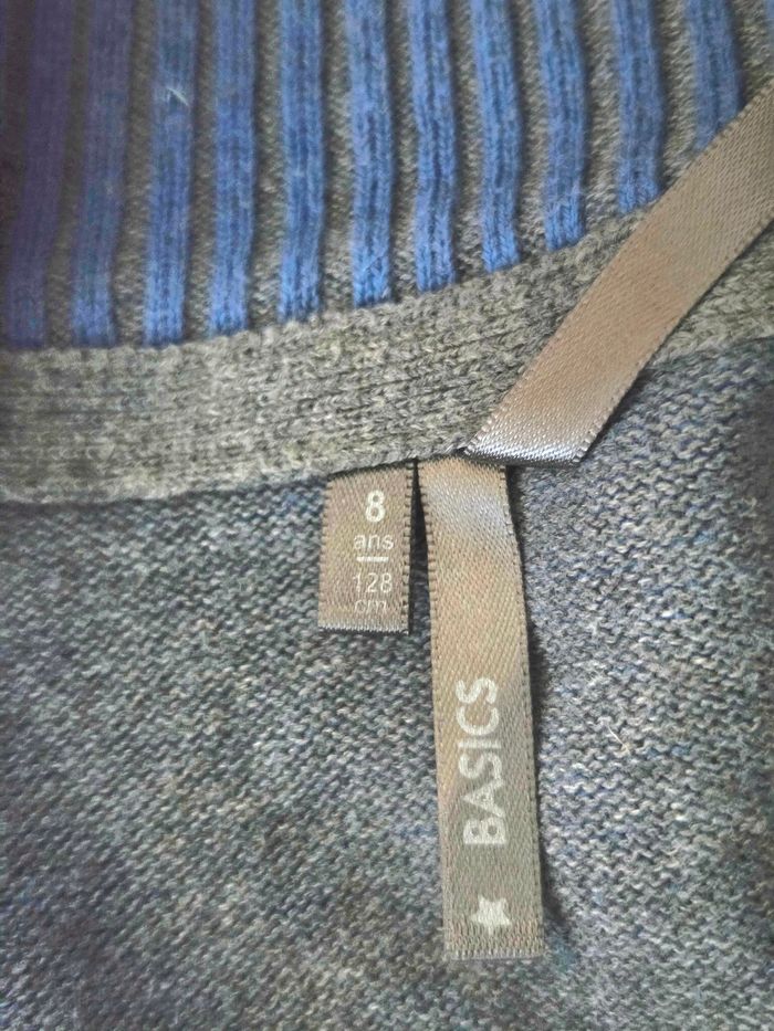 Gilet Zippé Bleu orchestra 8 ans (128 cm) - 100% Coton - photo numéro 4