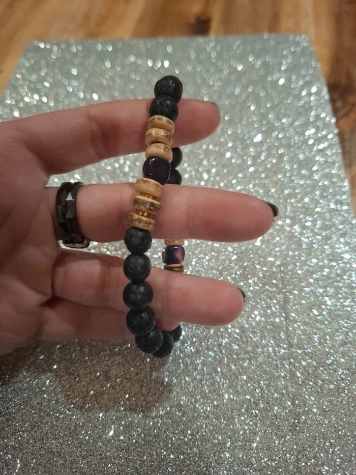 Bracelet en coquille de noix - photo numéro 4