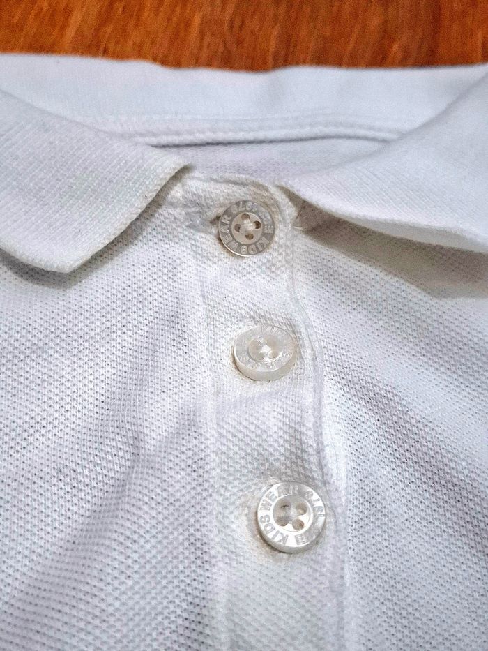 Polo garçon enfant blanc Tex – Taille 3-4 ans - photo numéro 3