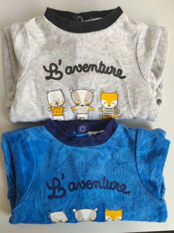 Lot de 2 pyjamas 3 mois