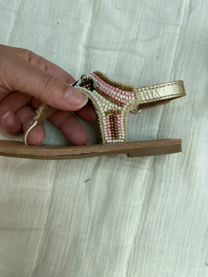 Sandale nu pied perle multicolore - Primark (taille 24) - photo numéro 4