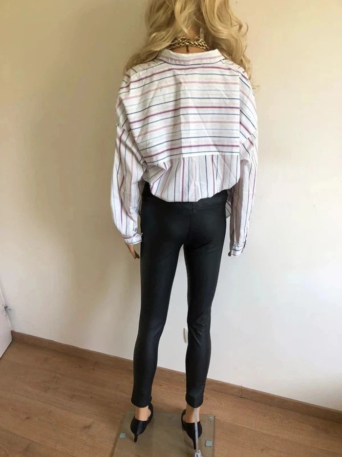 Chemise oversize blanche à rayures Esprit taille M TBE - photo numéro 10
