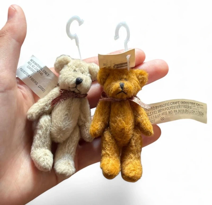 2 ours en peluche vintage ! Super mignon