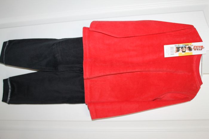 pyjama polaire star wars noir et rouge 4 ans - photo numéro 2
