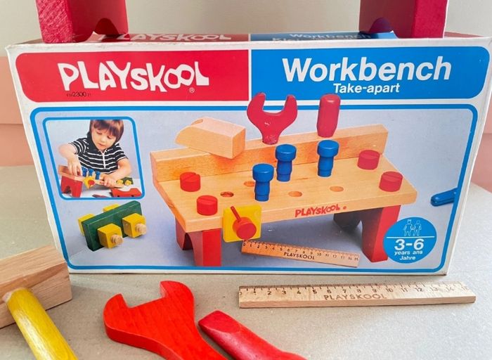 Établi Playskool bois vintage - photo numéro 9
