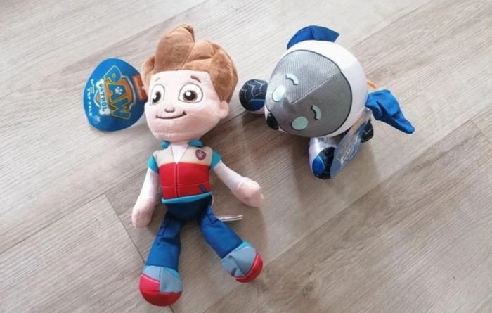Lot peluche pat patrouille Ryder robot chien doudou enfant chien super héros