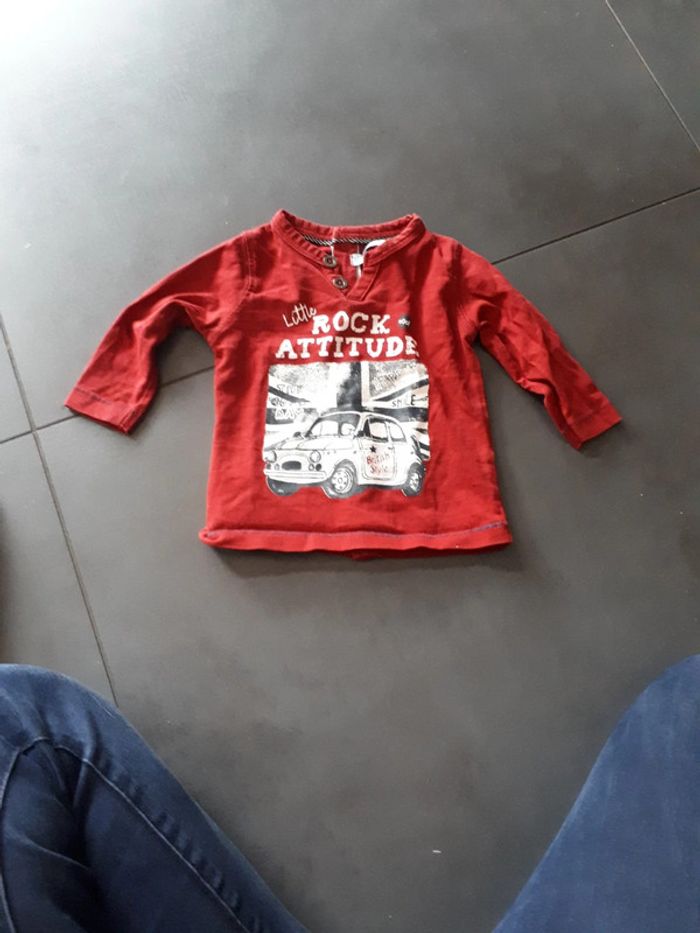 Tee-shirt manches longues Gémo 3 mois