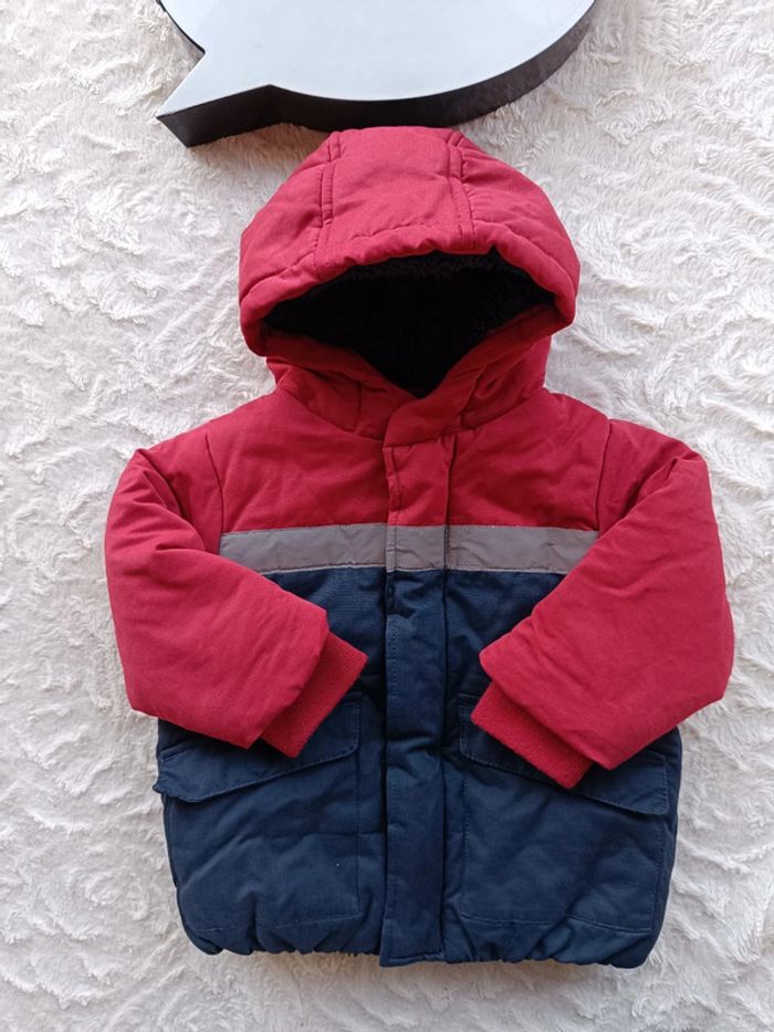 Blouson manteau style doudoune avec capuche Garçon 18 mois Vertbaudet - photo numéro 2