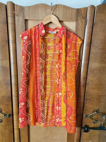 Haut sans manches multicolore