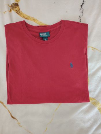 Top Manches Longues Ralph Lauren – Rouge Cerise TAILLE L