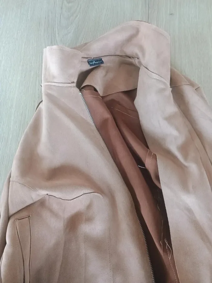 veste femme facon daim Marron T44 - photo numéro 5