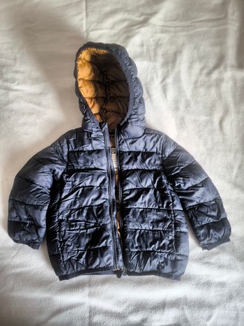 Blouson bleu à capuche Vertbaudet - garçon