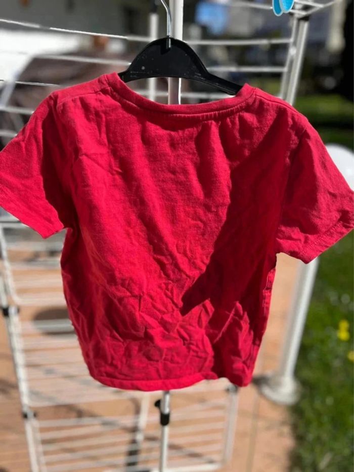 T shirt rouge la halle taille 8 ans - photo numéro 2