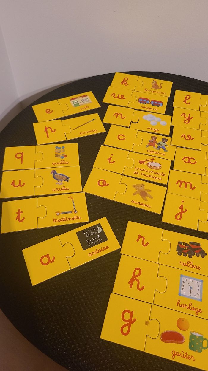 puzzle alphabet Petit Ours Brun manque image du i - photo numéro 2