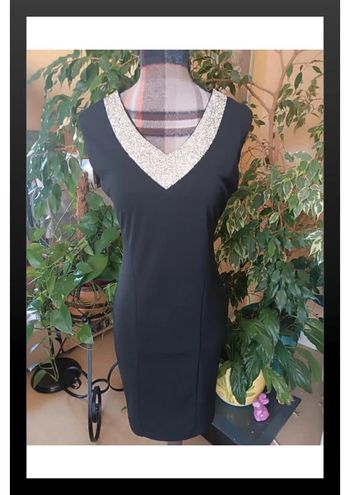 Robe noire à strass