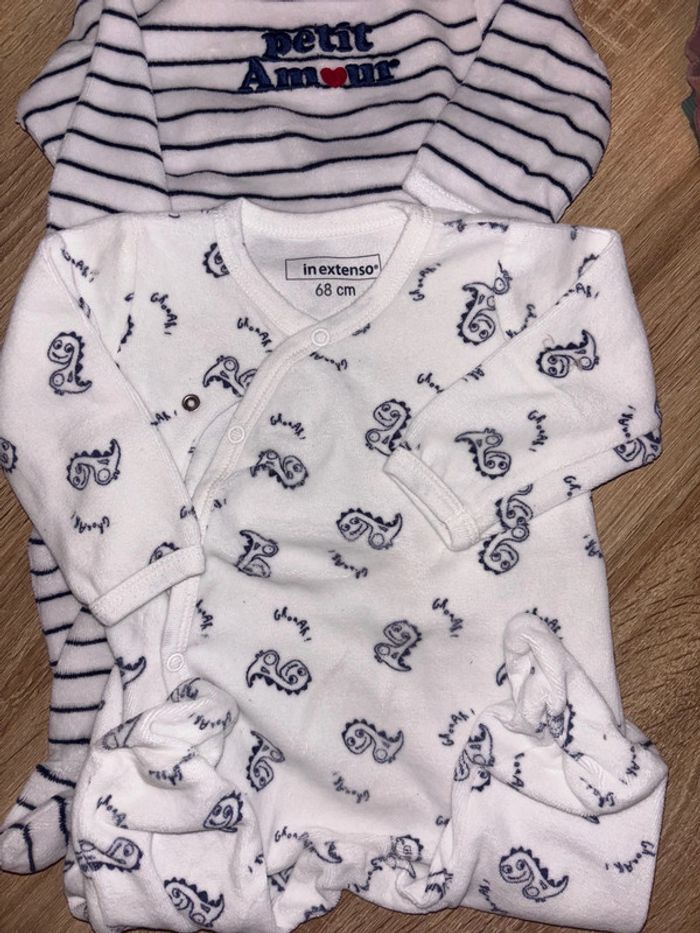 Pyjama velour 6 mois - photo numéro 2