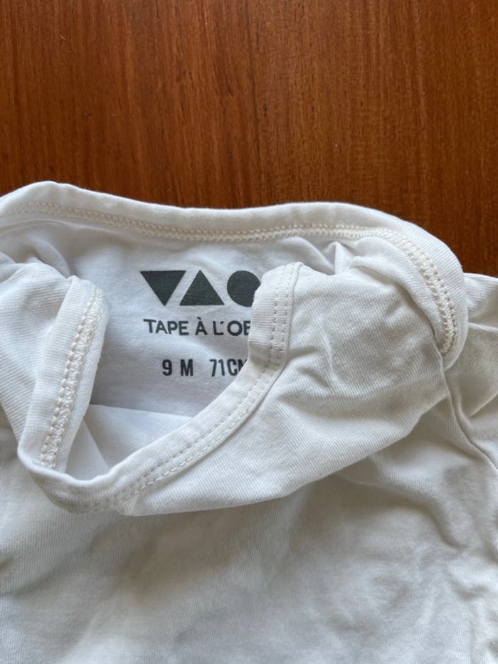 Lot de 5 bodies Tape à l’œil taille 9 mois bon état. - photo numéro 15