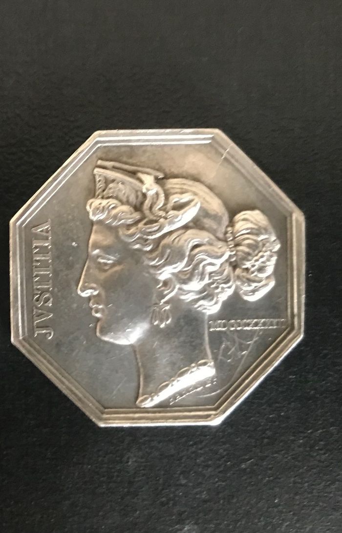 Jeton / Médaille - Notaires de l' arrondissement de Troyes - Argent - photo numéro 2