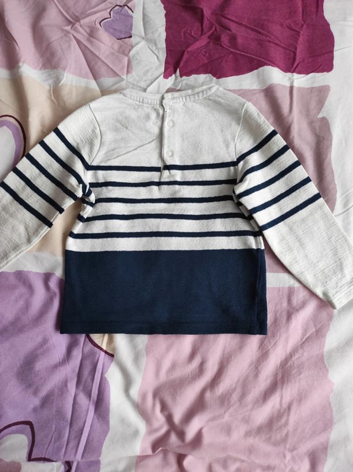 Pull marinière orchestra 23m neuf - photo numéro 3