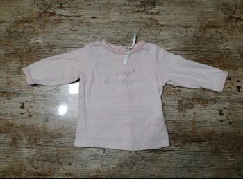 Joli t-shirt manches longues princesse 😍 fille 3 mois