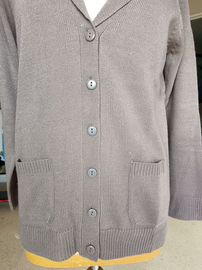 Gilet beige marron clair 38/40 - photo numéro 6