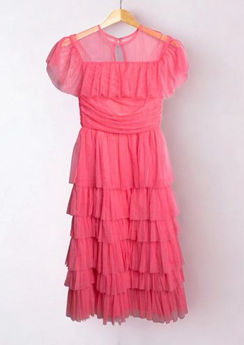 Robe longue de cérémonie tutu rose bonbon • Evening pink dress Anaya With Love Size 36