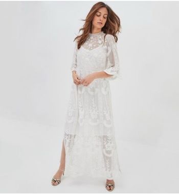 Robe dentelle blanche mariée promod