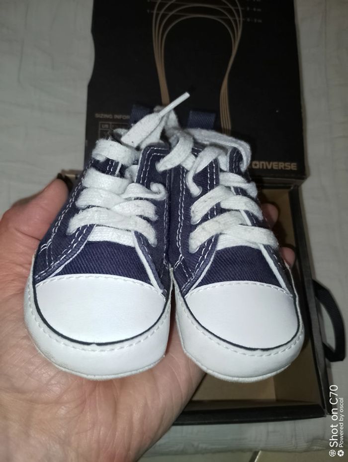 Converse baskets bleu marine 19.5 - photo numéro 2