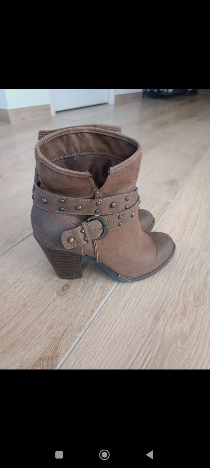 Bottines marron Bata 37 - photo numéro 6