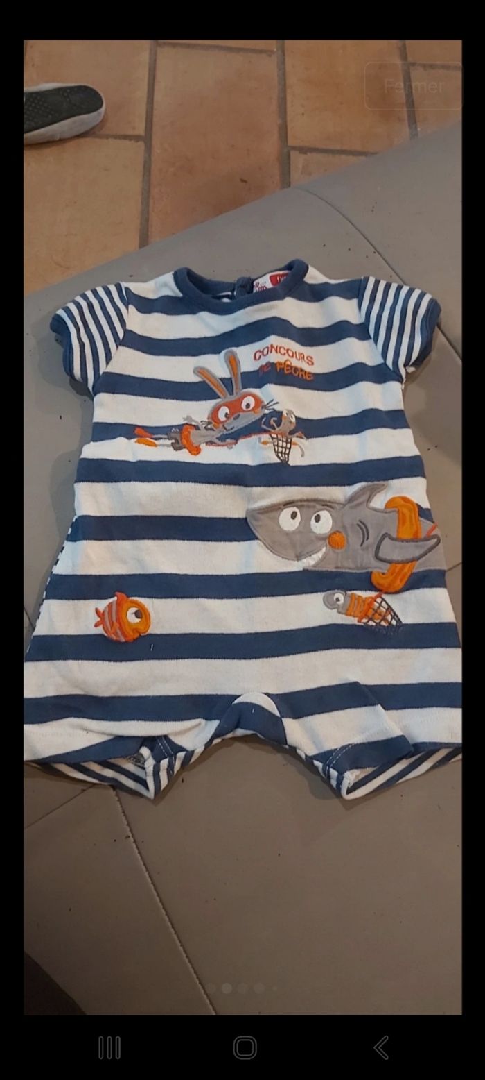 Bodie ou pyjama ete 1 mois - photo numéro 2