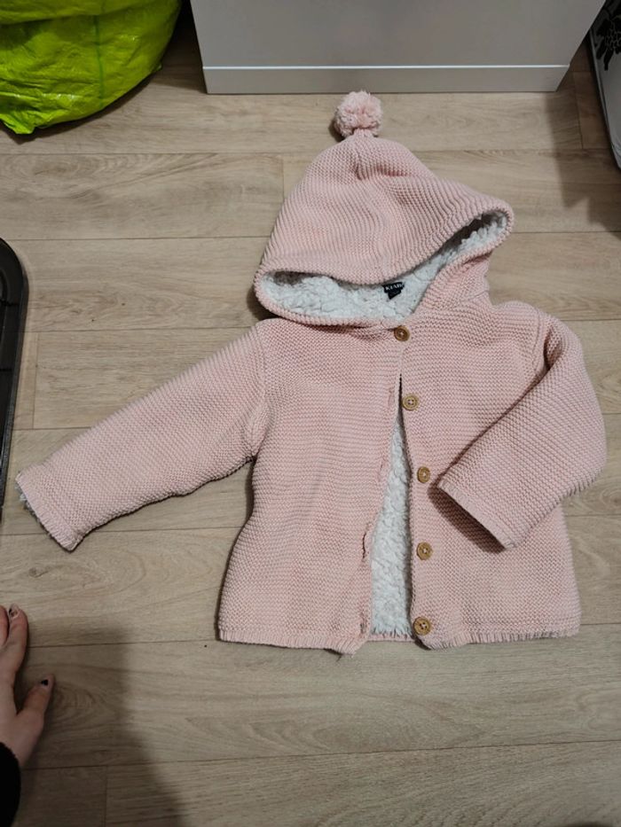 Gilet épais fille 18 mois
