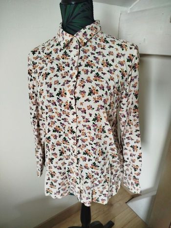 Chemise vieux rose fleurie Lefties M 38