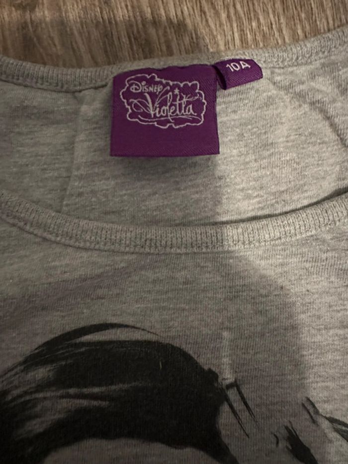 T-shirt 9/10 ans Disney Violetta - photo numéro 3