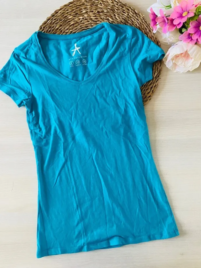 T-shirt turquoise - photo numéro 2