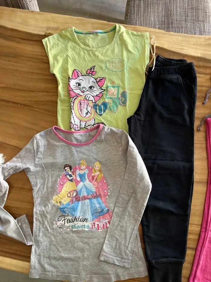 Lot fille 3 pantalons et 2 haut - photo numéro 3