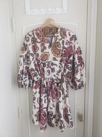 🍙 Robe motif fleurs de cachemire taille 44-46